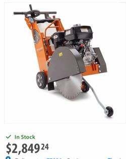 Walk behind saw