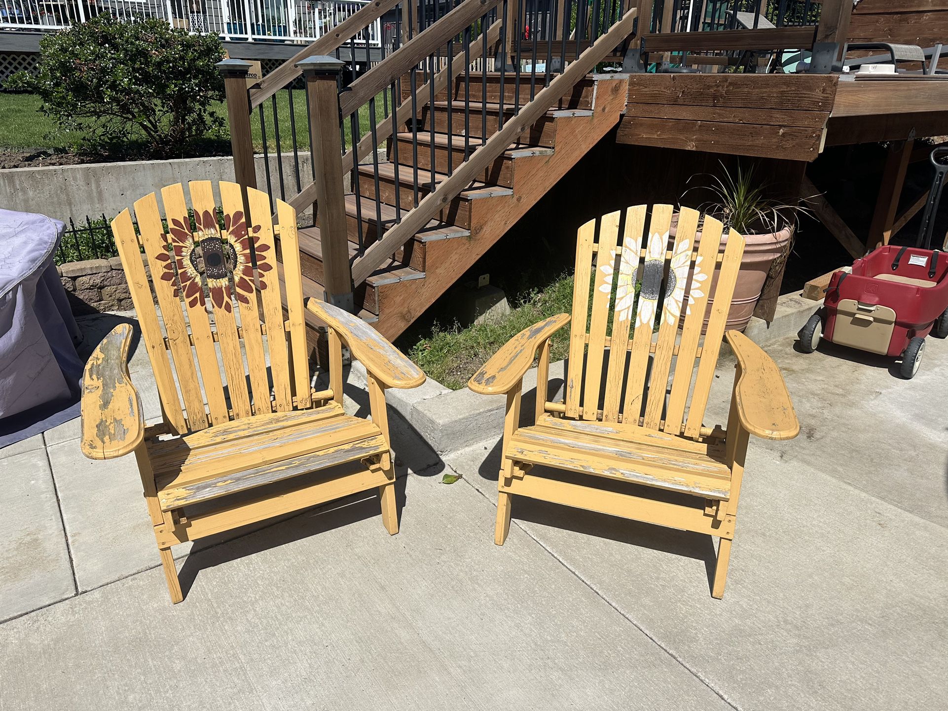 Adirondack Chairs - Wooden Adjustable Chairs