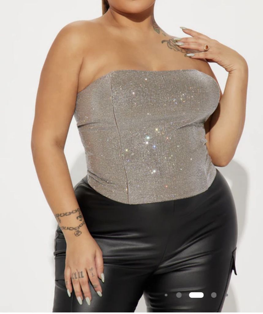 Rhinestone Corset Top