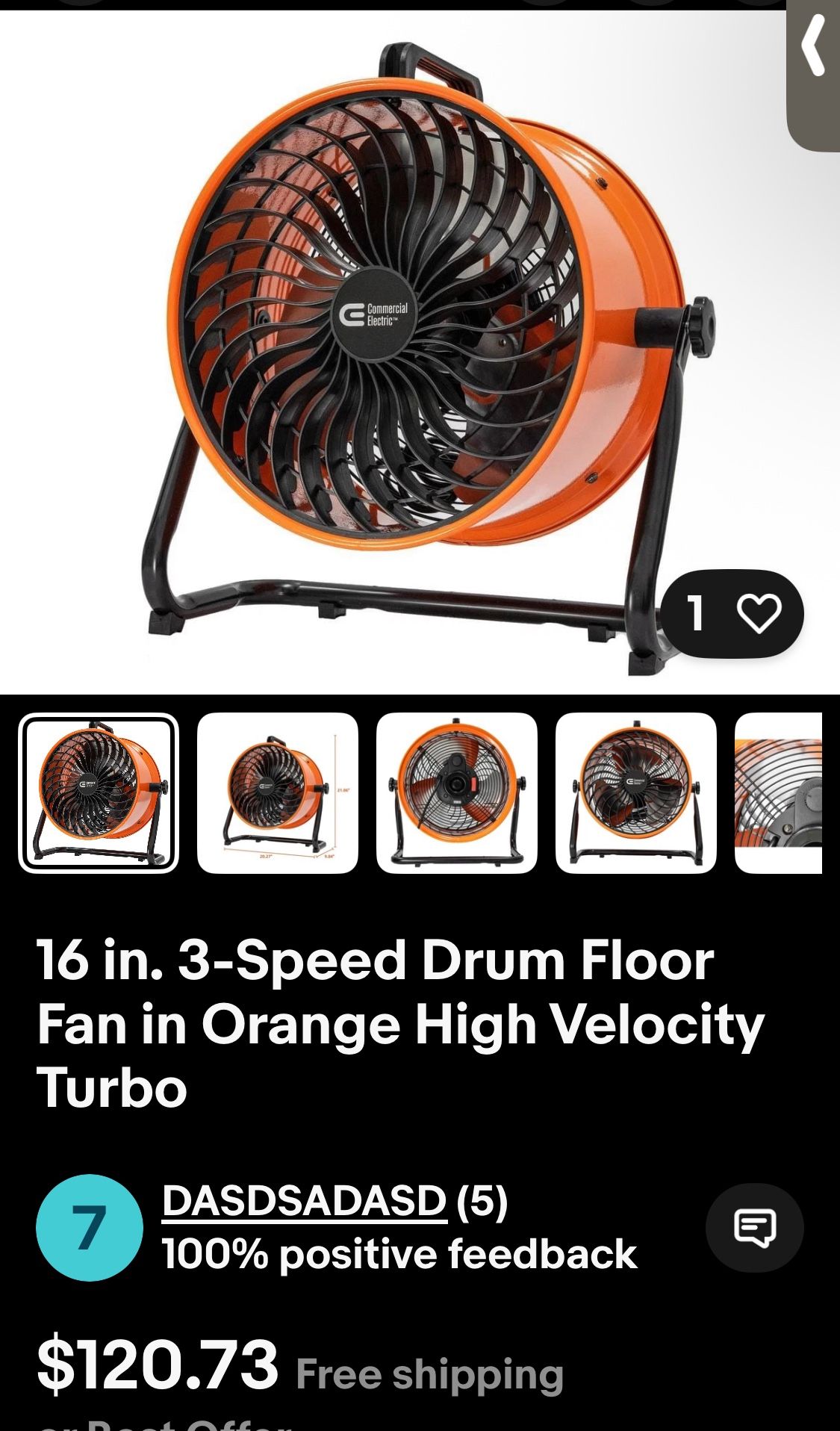 Comercial Electric Fan
