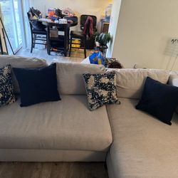 Light Grey L Sectional 