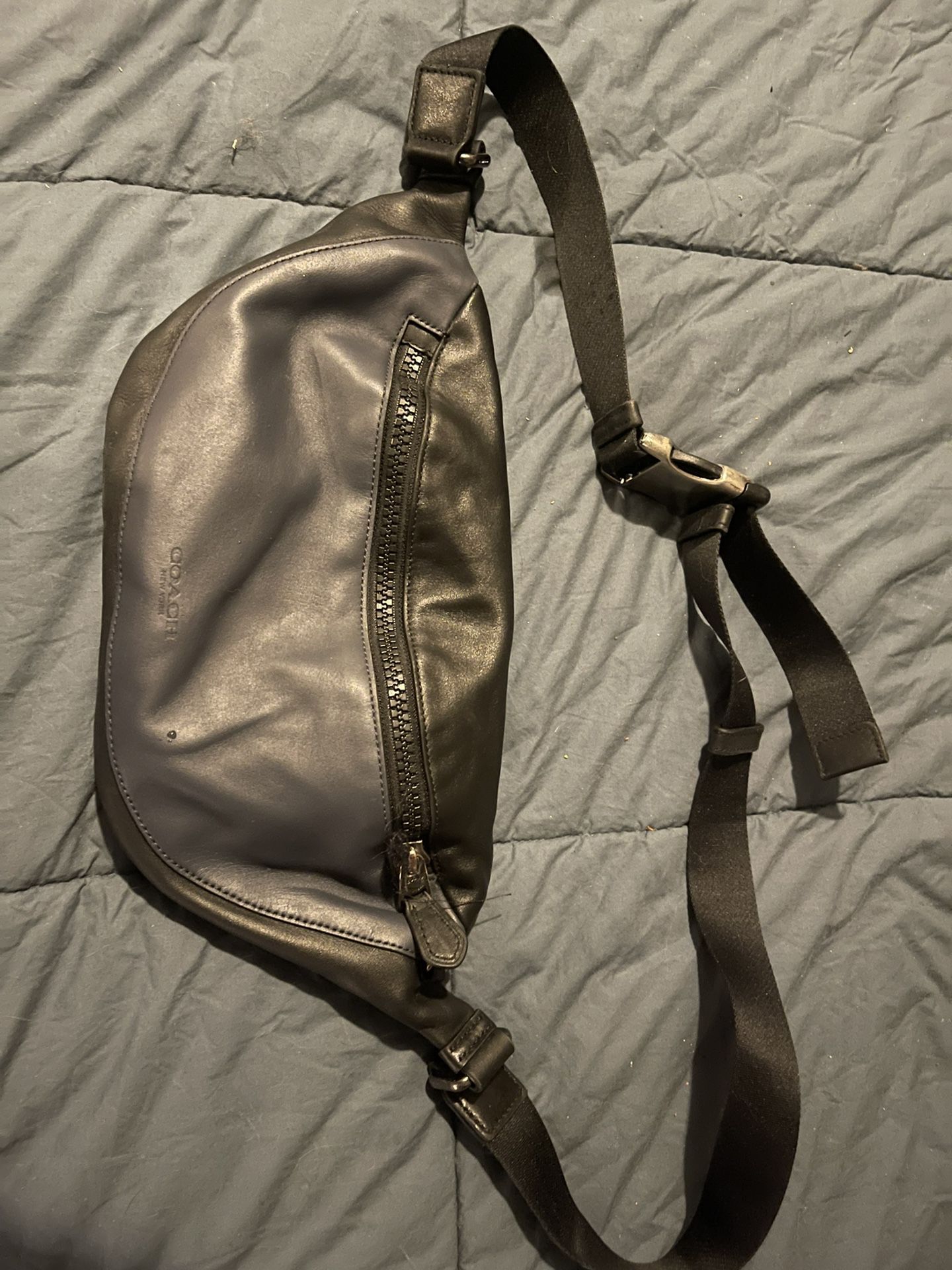 Coach (real)  leather waist  bag $80