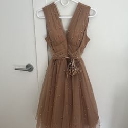 Queenia ,dress , Brown L
