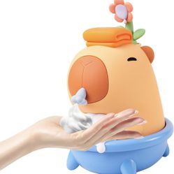 Capybara Automatic Soap Dispenser - Cute Kids Touchless Foam Soap Dispenser, IPX7 Waterproof USB Rechargeable Hand Sanitizer‌ Sensor Dispensers 9.5oz,