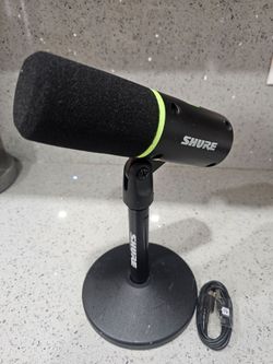 Shure MV6  Microphone, Dynamic USB PC Mic for Video Gaming & Streaming