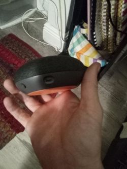Portable Bluetooth Speaker Black and Orange