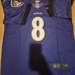 NFL Baltimore Ravens football uniform No.8 Lamar Jackson jersey
