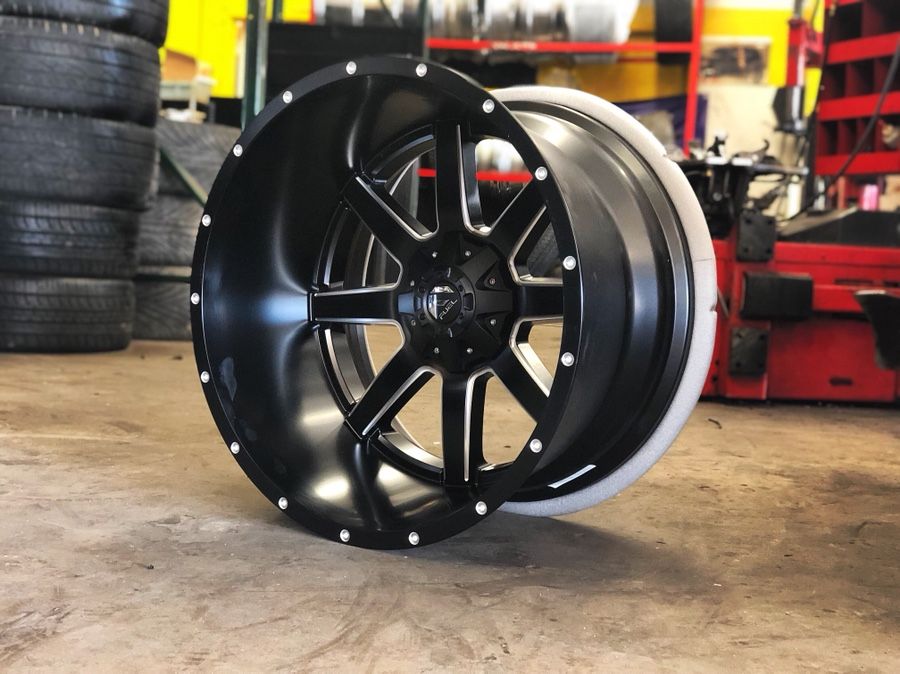 24x14 FUEL MAVERICK WHEELS (LOW CASH PRICE OR EASY PAYMENT OPTIONS AVAILABLE) WWW.SHOPCENTRALTIRES.COM only $39 DOWN. NO CREDIT CHECK.