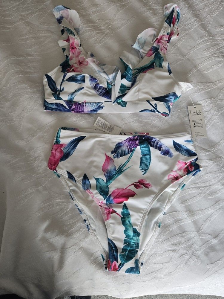 Cupshe High Waist Bikini Womens Size Small