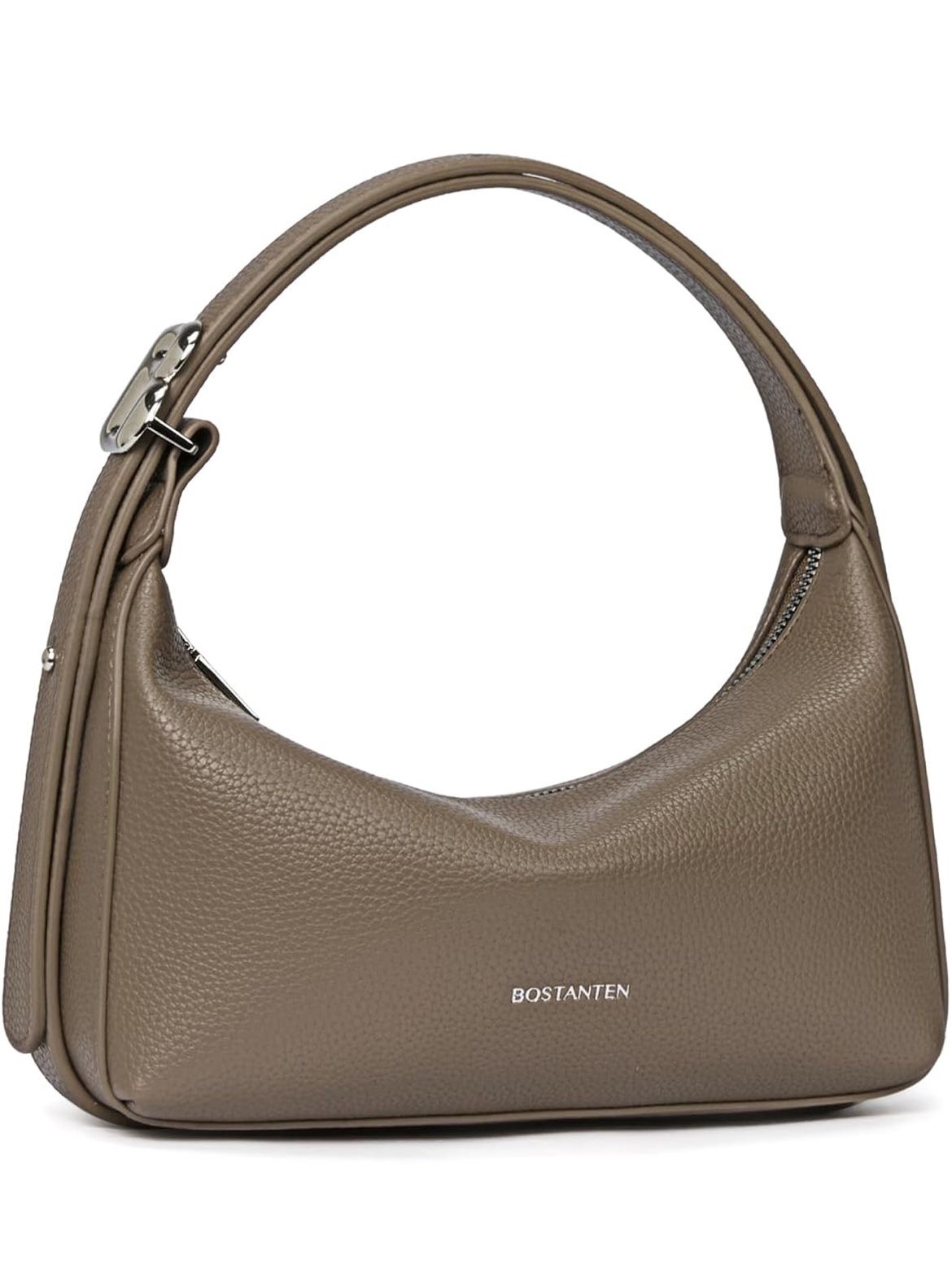 Small Brown Purse for Women, Vegan Leather Hobo Bag, Fall Winter Purse Shoulder Crossbody Bag with Adjustable Strap