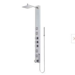 Bowery 58 in. H x 4 in. W 4-Jet Shower Panel Syste