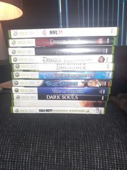 11 Video Games for the Xbox-360 5$ for one