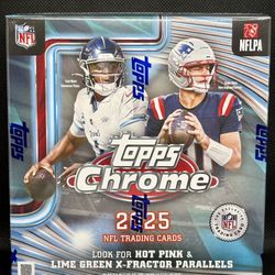 Topps Chrome Football Mega Box 2025 Factory Sealed