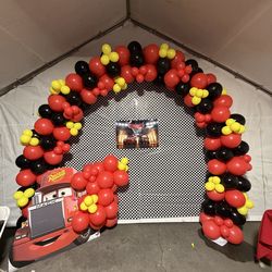 Ballon Garland and Tent Drapping