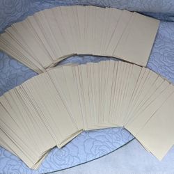 LOT OF 160 UNUSED Vintage Classic Stationary Desk Wedding Invitations Envelopes Mid-Century Aesthetics Beige Sandy Yellow Patina Aged Retro 900 Grams 