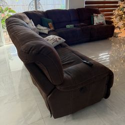 Sofá Seccional Eléctrico Y Reclinable Free