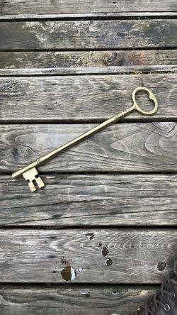 Solid brass key