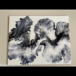 Canvas With Resin Art  