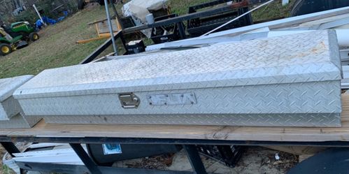 Side tool boxes aluminum diamond plated