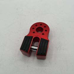 Winch Flat Shackle Mount Assembly For Tow Hook Haul Truck ATV UTV (red)