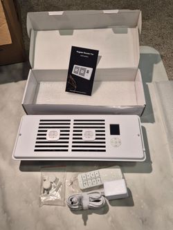 AGPTEK Register Fan White Remote, Adjustable Speed, Temp Ctrl Essential Oil Comp