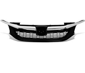 LA Zona Auto Parts 2016 and 2017 Honda accord Sedan black chrome grill parrilla negra grille