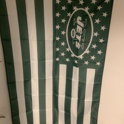 New York Jets Flag, Banner, (2) Cups & License Plate Frame Set