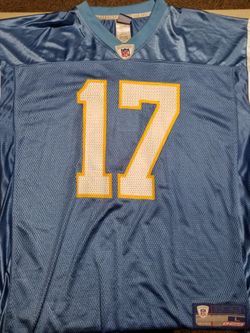 Reebok Philip Rivers Powder Blue Jersey Size Large