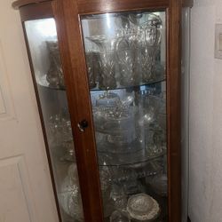 Corner China Cabinet With China