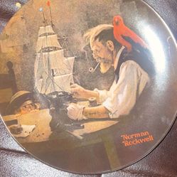 1980 Norman Rockwell Plate “The Ship Builder”