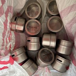 Magnetic Metal Spice Containers