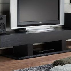 Follian Wide Black TV Stand (71") 