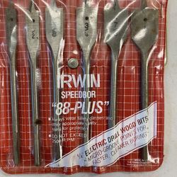 Irwin 6-pc Speedbor Drill Wood Bits