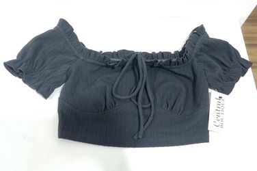 Off the shoulder crop top