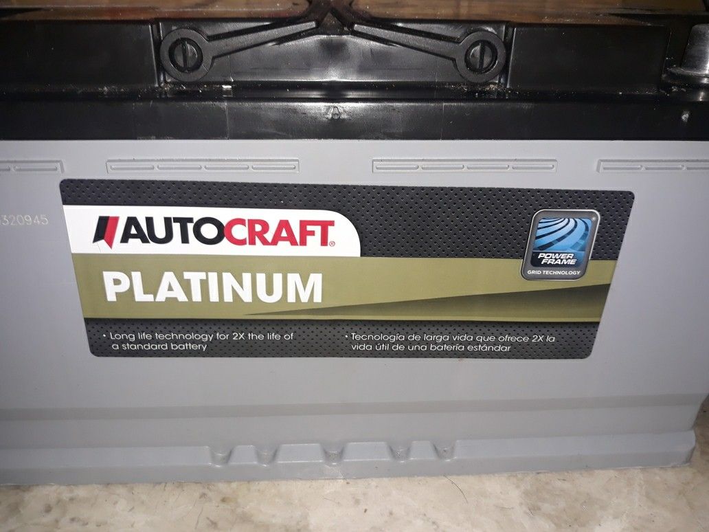 Autocraft platinum AGM battery