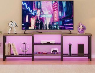 Tv stand w led lights