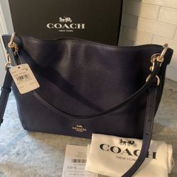 ♥️ New Authentic COACH Clarkson Hobo Bag, Coach  Leather Purse, Designer Coach Pebbled Leather Satchel Hobo Bag, Coach Handbag, Coach Crossbody Bag