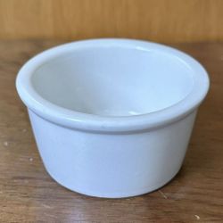 CAC China White Porcelain 3.25” x 1.63” Small Mustard/Ketchup Dipping Bowl