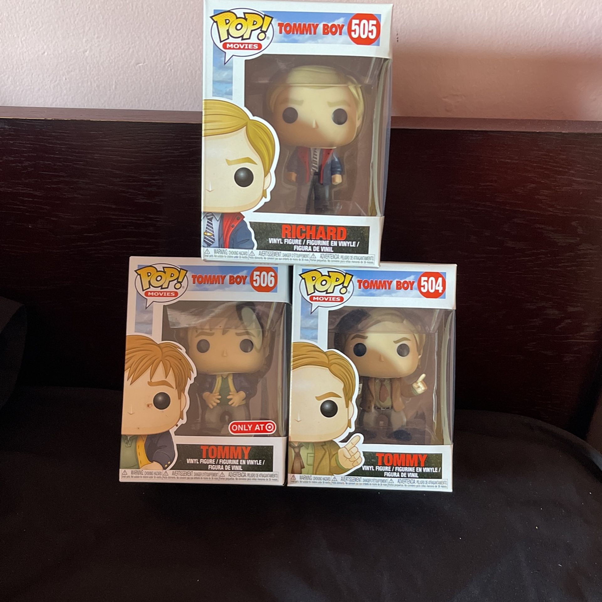 Funko Pop Tommy Boy 506. 504. Richard 505