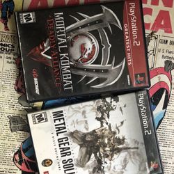Mortal Combat Deadly Alliance And Metal Gear Solid 3 For Ps2