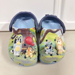 Size C5 Bluey Crocs Kids Toddler Shoes | Bluey & Bingo Character Clogs