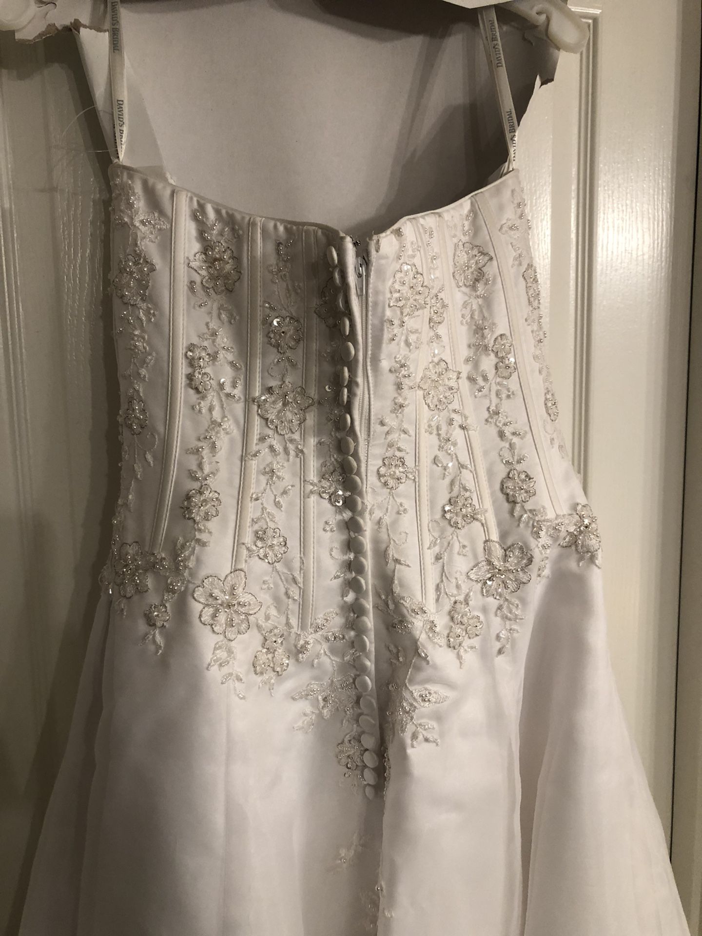 David’s Bridal Beaded Wedding Dress
