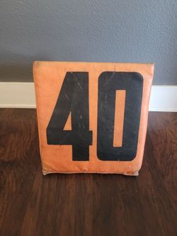 Vintage football sideline marker