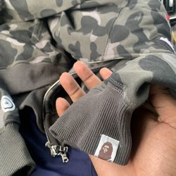 Grey Bape Hoodie