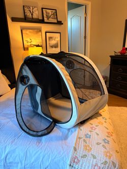 Collapsible Pet Carrier with Mesh Panels