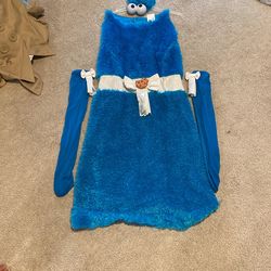 Cookie Monster Girls Costume Size 14-16
