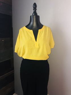 Yellow blouse size medium