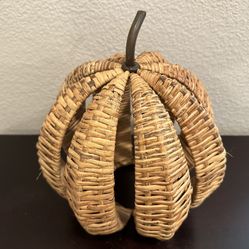 Martha Stewart Woven Wicker Pumpkin