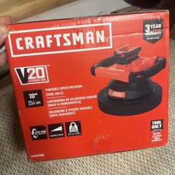Craftsman V20 10” Variable Speed Polisher