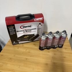 Sterno 15,000 BTU Butane Stove w/ Extra Fuel